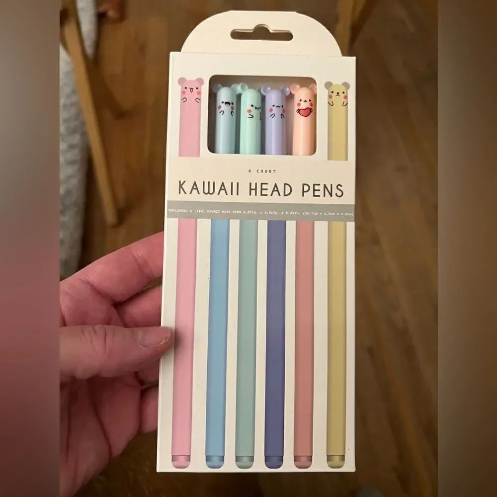 Kawaii character Pens 6 Pack